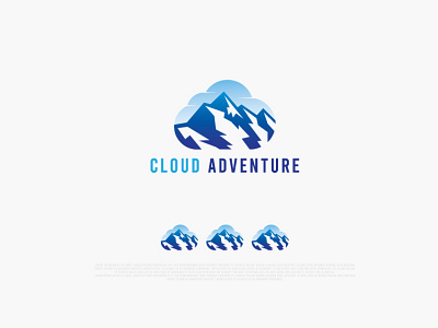 Cloud Adventure Logo 2d design business business logo clean cloud logo creative design concept graphic design logo logo concept logo design simple unique