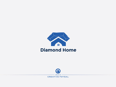 Diamond Home Logo 2d design business logo clean creative design design concept graphic design home logo illustrator logo logo design luxury logo minimalist logo unque