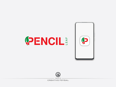 Pencil Leaf Logo