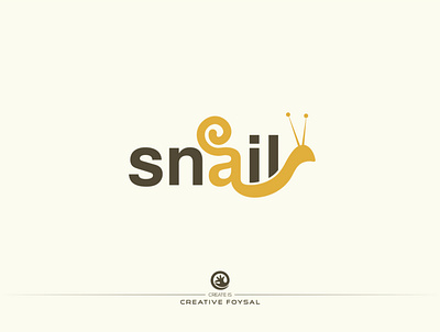 Snail Logo 2d design business logo clean company logo creative design concept graphic design illustrator letter mark logo logo logo design minimalist logo unique website logo wordmark logo