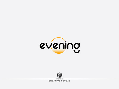 Evening Wordmark Logo 2d design business logo clean company logo creative design concept graphic design logo logo design minimalist logo unique website logo word mark logo