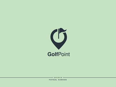 Golf Point Logo 2d design business logo clean creative design concept golf logo golf point logo logo design minimalist logo