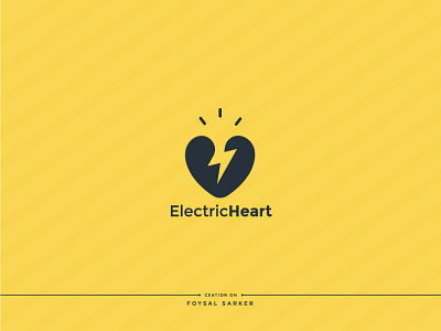 Electric Heart Logo 2d design business logo clean creative design concept electric heart electric logo graphic design heart logo logo logo design minimalist modern unique