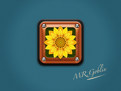 Gallery Icon flower gallery gui icon leather metal