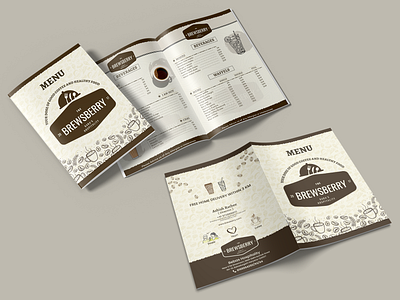 MENU DESIGN ( FOR A CAFFE )