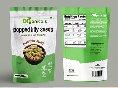 Packaging Design ( Popped lilly seeds )