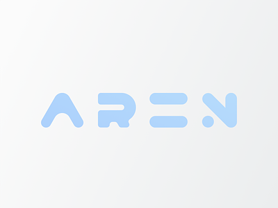Aren Logo branding gradients logo logotype minimalistic reduced