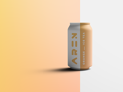 Aren Orange branding gradients logo logotype minimalistic packaging reduced