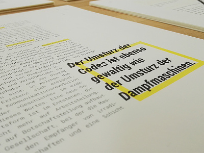Philosophy Magazine editorial flusser magazine print typography