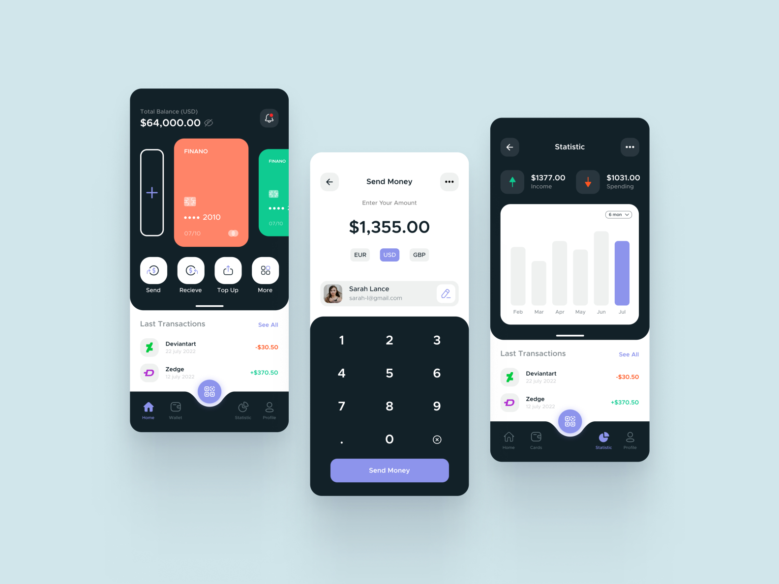 Finance App Design UI/UX by Sayad on Dribbble