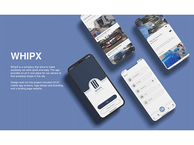 Whipx - Autobody App app branding design graphic design illustration logo typography ui ux vector