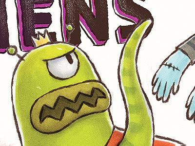 Peanut Butter & Aliens aliens charles santoso kidlitart picturebook zombies