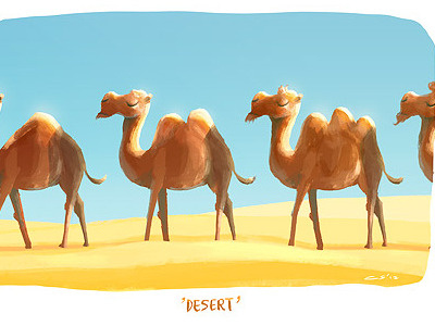 Desert charles santoso daily random word doodles