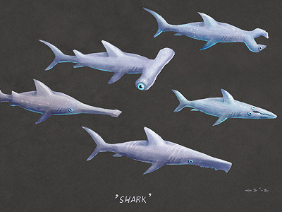 Shark charles santoso daily random word doodles