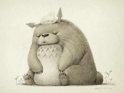 Totoro Tribute charles santoso pencil tributes