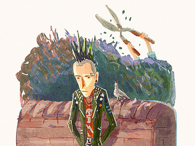 Punk charles santoso daily random word doodles