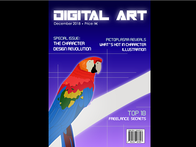 Digital art magazine art cover art cover page design graphic design illustration magazine