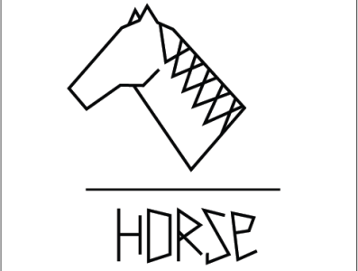 Horse logo animal art brand brand identity branding design graphic design illustration logo logo design simple vector