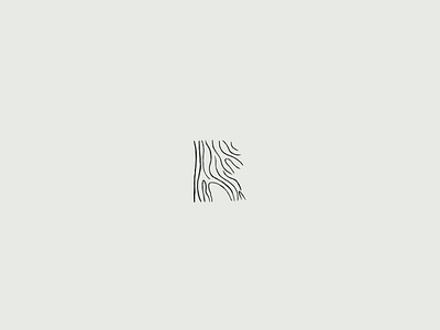 Logotype - R brand branding logo mark natural revala rustic type vector wood