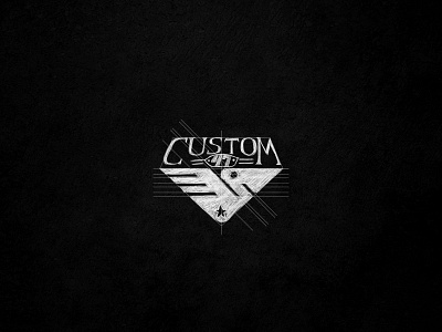 Custom47 Sketch brand branding businesslogo custom design garage identity identity mark symbol logo mark motorcycle type typeface typography