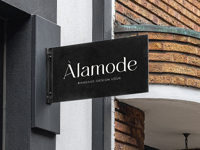 Àlamode brand brand mark branding custom lettering design identity logo signage type typography
