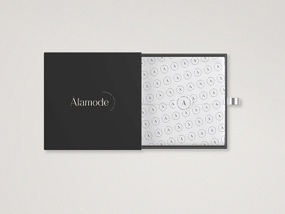 Àlamode - Brand Identity box brand branding design fashion fashion brand graphic design identity illustration logo mark type typography women