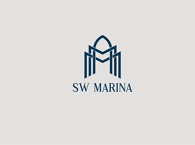 SW Marina - Logo brand branding businesslogo customlogo graphic graphicdesign logo mark type typography vector