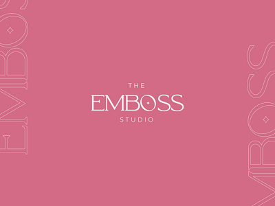 Emboss Studio Logo branding graphic hcm identity illustration logo mark saigon type typography