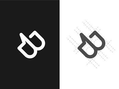 B+1 Logotype branding design designer letter logo logotype symbol vector