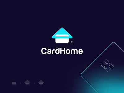 CardHome 💳 app banking branding card home credit card design financial app home icon icons identity illustration illustricon logo meaningful minimal mono