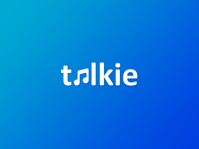 Talkie app chat launch screen logo music splash talk