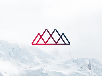 7 Summits v.2 branding line logo mountains seven summits