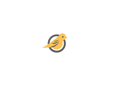 Sparrow identity logo monogram sparrow yellow