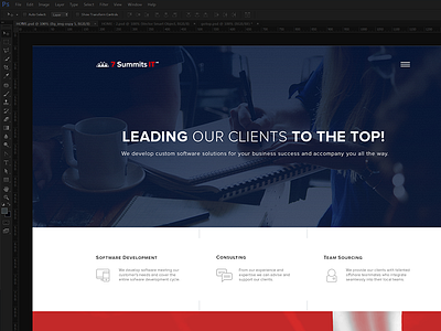 Redesigning 7 summits company design redesign swiss web website