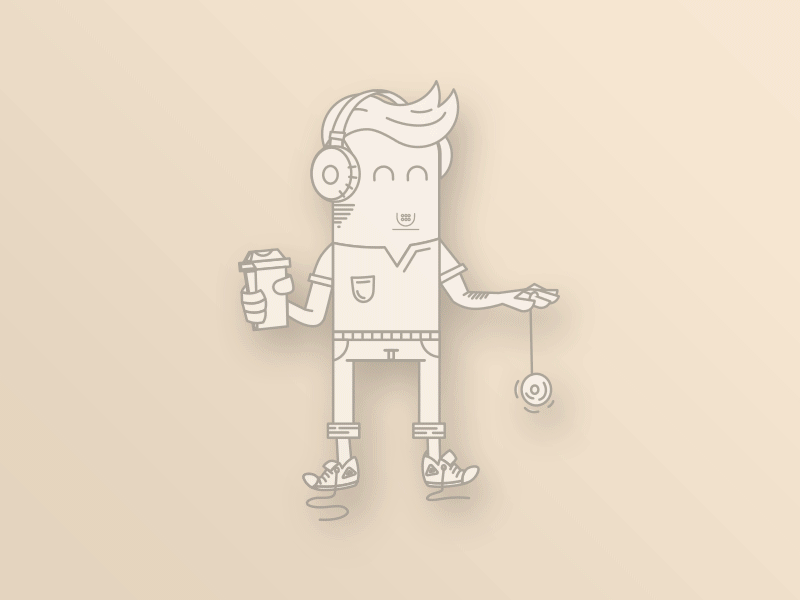 Illustration cartoon character coffee icon illustration illustricon person sketch