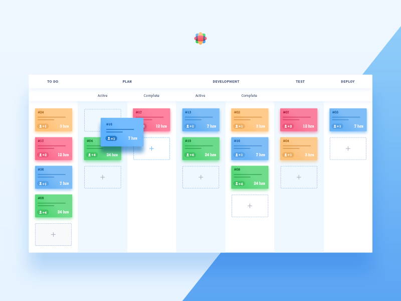 Kanban board UI by Tahir Y ⍟ on Dribbble