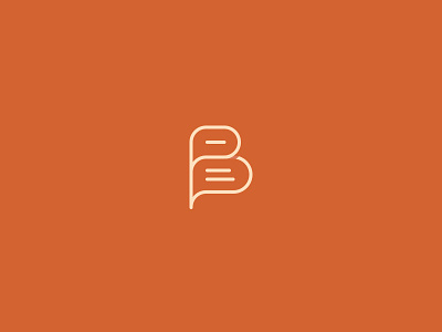 B + Chat b branding chat identity letter logo logotype mono talk