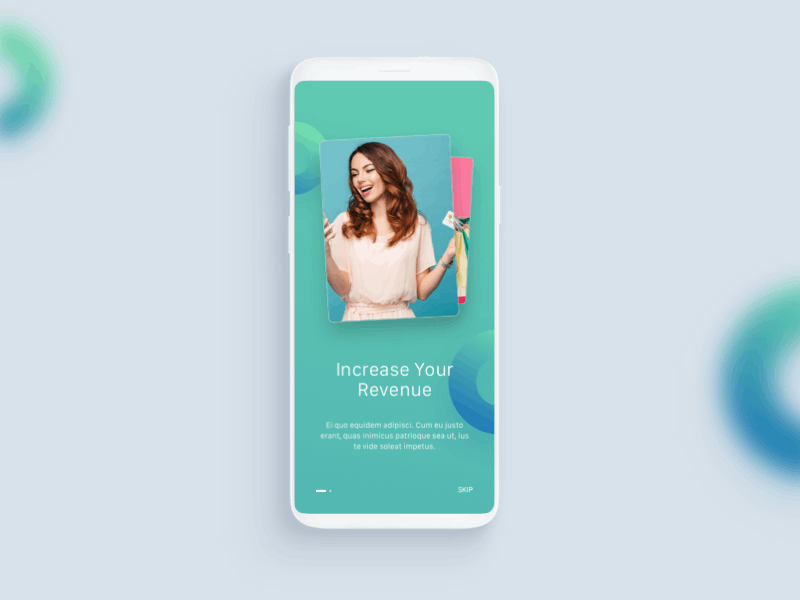 Intro Screen app branding cards design intro screen pagination swipe ux