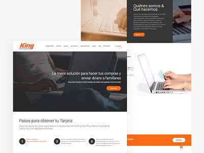 King Card Express Website agency design interface ui uidesign ux uxdesign web webdesign website