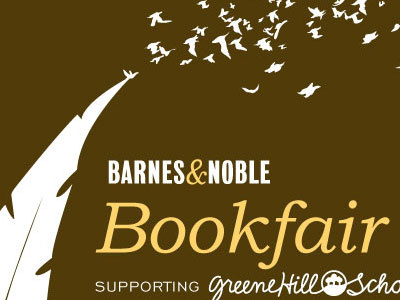 Greene Hill School Barnes & Noble Bookfair typography vector