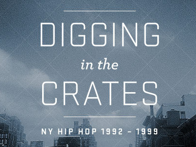 Digging In The Crates pattern texture typography