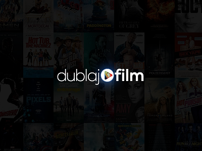 Dublaj-Film Logo branding identity lettering logo logotype movies play logo typography