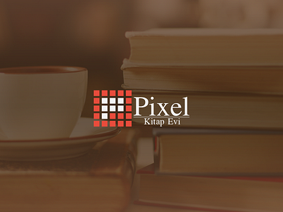 Pixel Logo book bookstore branding identity lettering logo logotype p logo pixel turkey typography