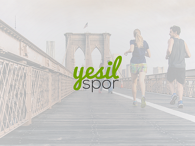 Yesil Spor Logo branding colors design green identity lettering logo logotype sport turkey typography