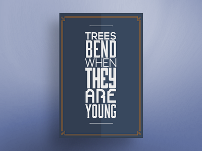 Proverb Typography Poster