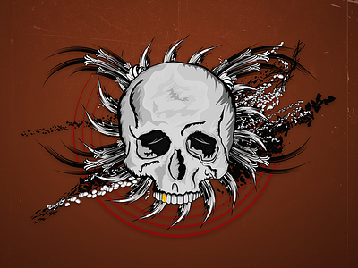 The Skull adobe art cartoon colors illustration illustrator photoshop poster skull wacom wild