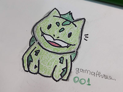 #001 - Bulbasaur bulbasaur illustration pokemon