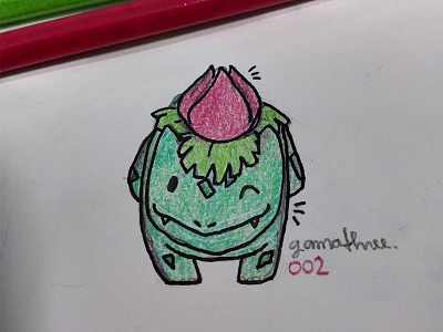 #002 - Ivysaur illustration ivysaur pokemon