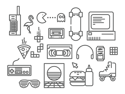 Icon Set – 80s