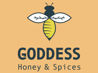 Goddess Logo Design & Branding bee logo brand branding branding design graphic design graphic art logo typography design